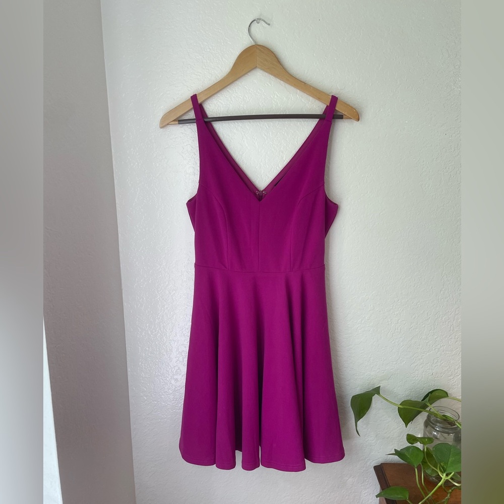 Lulus Purple Skater Dress